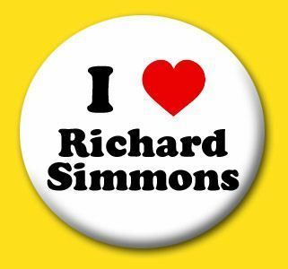 Love Richard Simmons Funny Punk 1 Pin Button Badge  