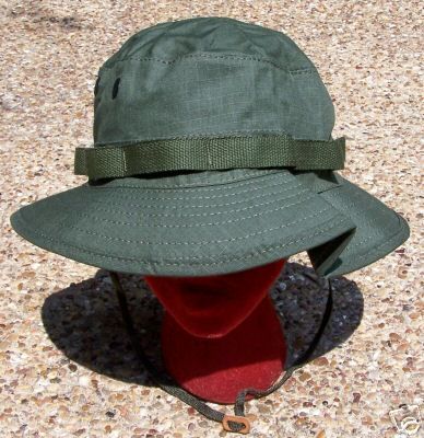 US MILITARY Olive green Cotton Boonie Hat 6 3/4 X005  