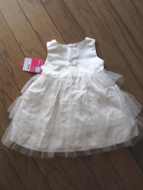 Girls White Dress Baby Size 6 24 months Carters 2 pc 664454515413 