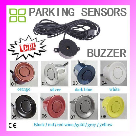 Parking Sensors Car Reverse Backup Radar Sound Alert Silver Gold 