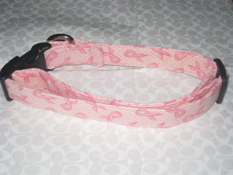 Pink Ribbon Breast Cancer Dog Collars & Leashes NEW  