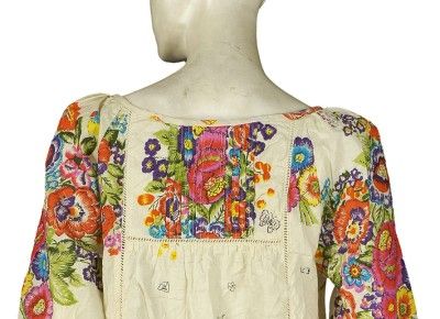 NEW $118 EDME & ESYLLTE Anthropologie Floral Printed Cotton Blouse Top 