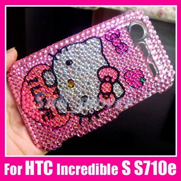 Hello Kitty Bling Case Cover HTC Incredible S S710e IL  