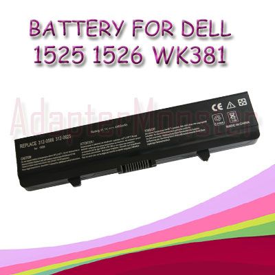 cell Battery For Dell Inspiron 1525 1526 1545 RU586 0WK379 0X284G 