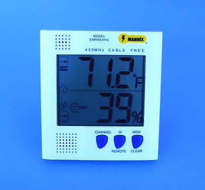 WIRELESS THERMO HYGROMETER WITH REMOTE SENSOR  