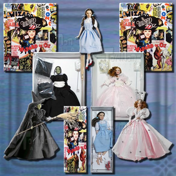 TONNER WIZARD OF OZ  ALL 3  DOROTHY WICKED WITCH GLINDA  