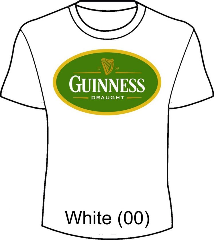 St. Paddys Day Guinness Beer fun t shirt Irish Oval  