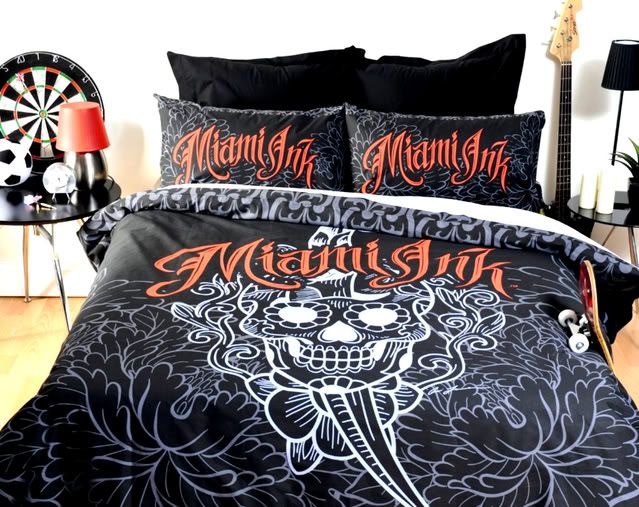 OFFICIAL MIAMI INK TATTOO~Double Quilt/Doona Cover Set  