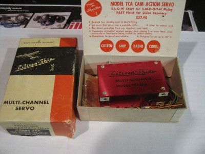Citizen Ship Multi Channel Servo Vintage Rc Airplane Radio Control 