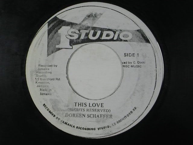 DOREEN SCHAFFER soul/reggae 45 THIS LOVE/VERSION~STUDIO ONE VG++ 