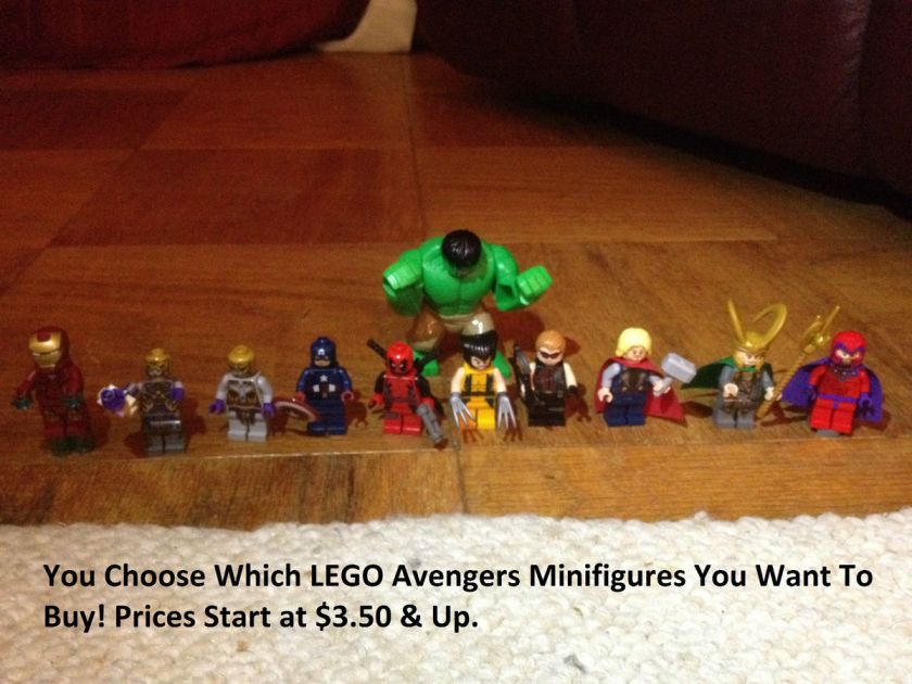   Minifigures   YOUR CHOICE   Marvel Super Heroes Iron Man Hulk Thor