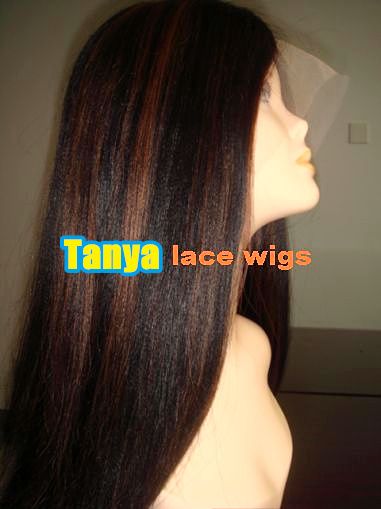 20 100% Indian Remi Human Hair Lace wigs   YAKI STRAIGHT   Fast 